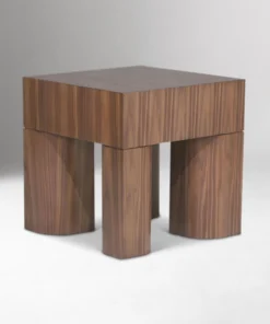 Architectural Block Side Table For Living Room