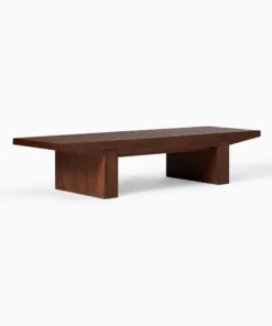 Rectangular Block Coffee Table For Living Room
