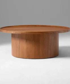 Round Pedestal Coffee Table For Living Room